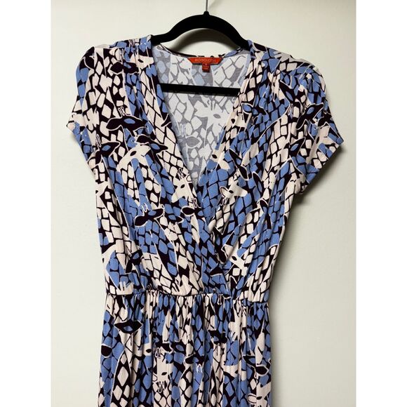 MODCLOTH Faux Wrap Giraffe Print Midi Dress, Sz S - Picture 4 of 11